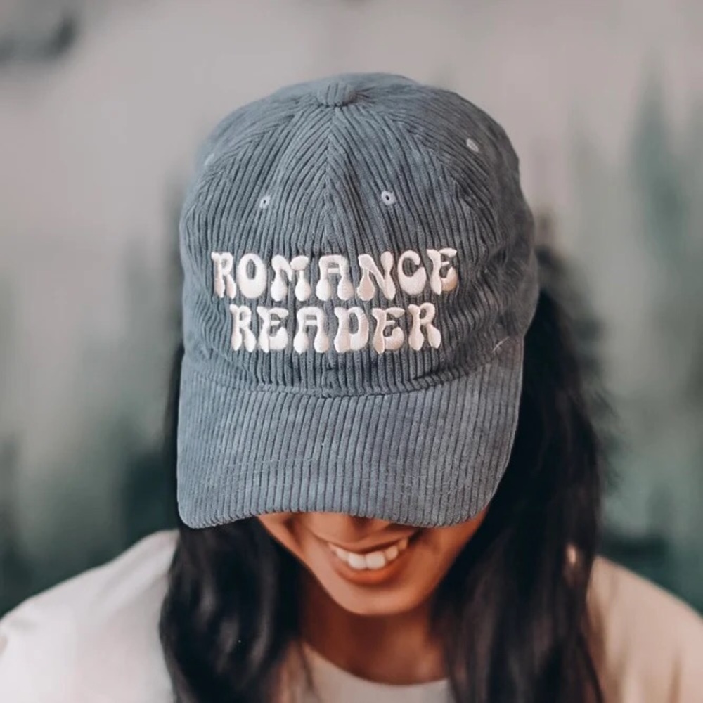 The Bookish Box Embroidered Romance Reader Dad Hat